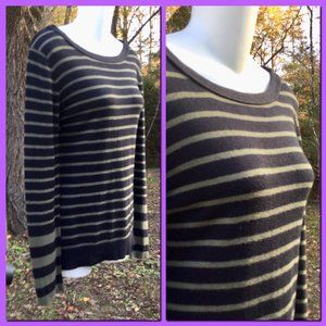 Lightweight Striped Sweater, sz M
